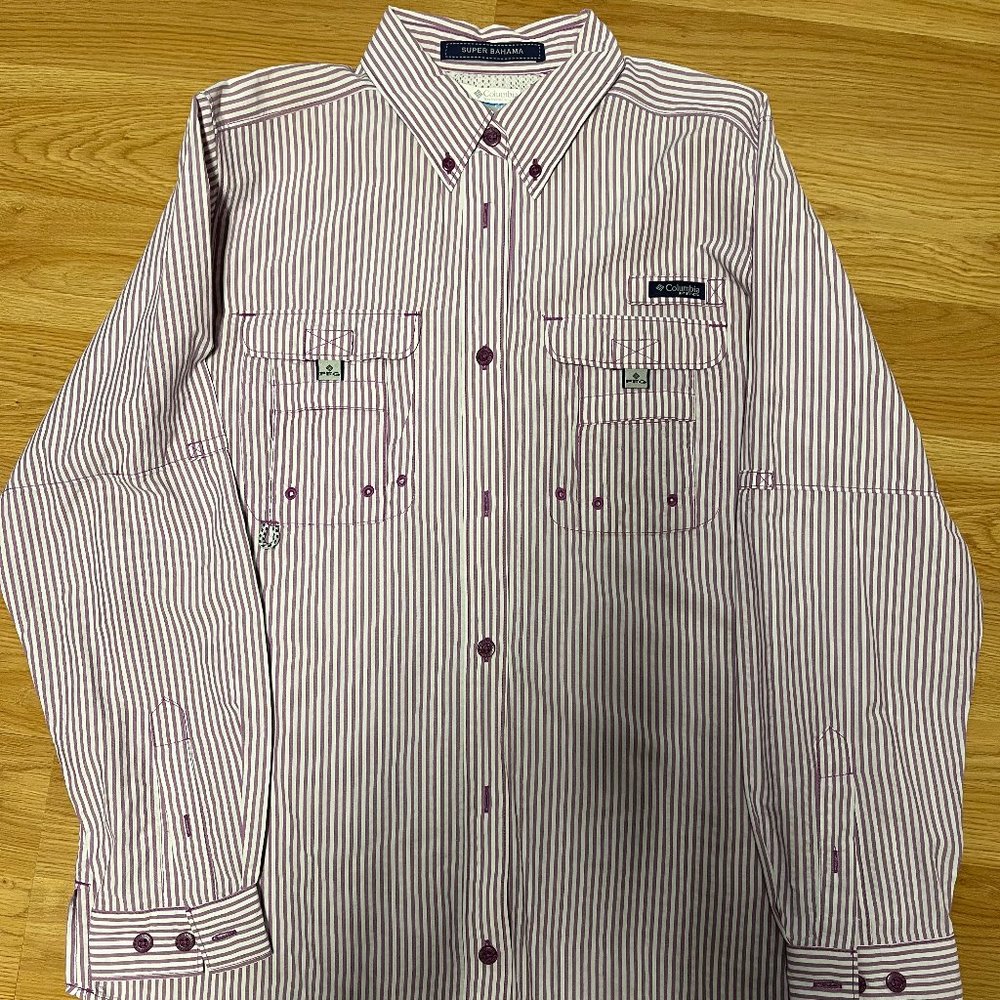 Columbia Super Bahama Travel/Outdoor/Fishing/Hiking Shirt, Women, Size M